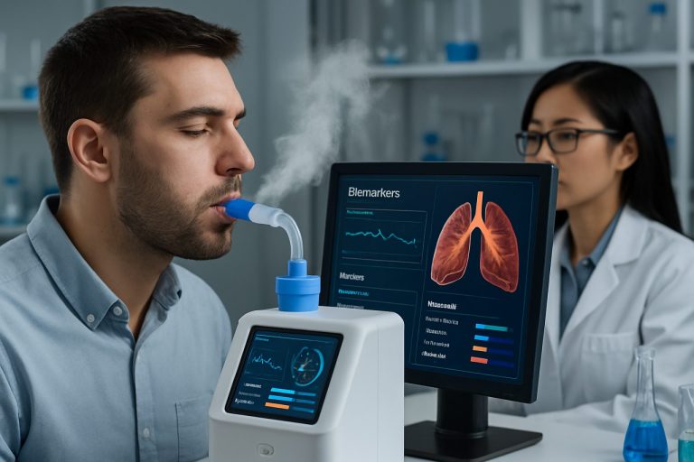 Análisis de biomarcadores en el aliento exhalado en 2025: La tecnología de vanguardia que revolucionará la atención médica global. Descubre cómo los avances de hoy darán forma al diagnóstico y monitoreo de enfermedades en los años venideros.